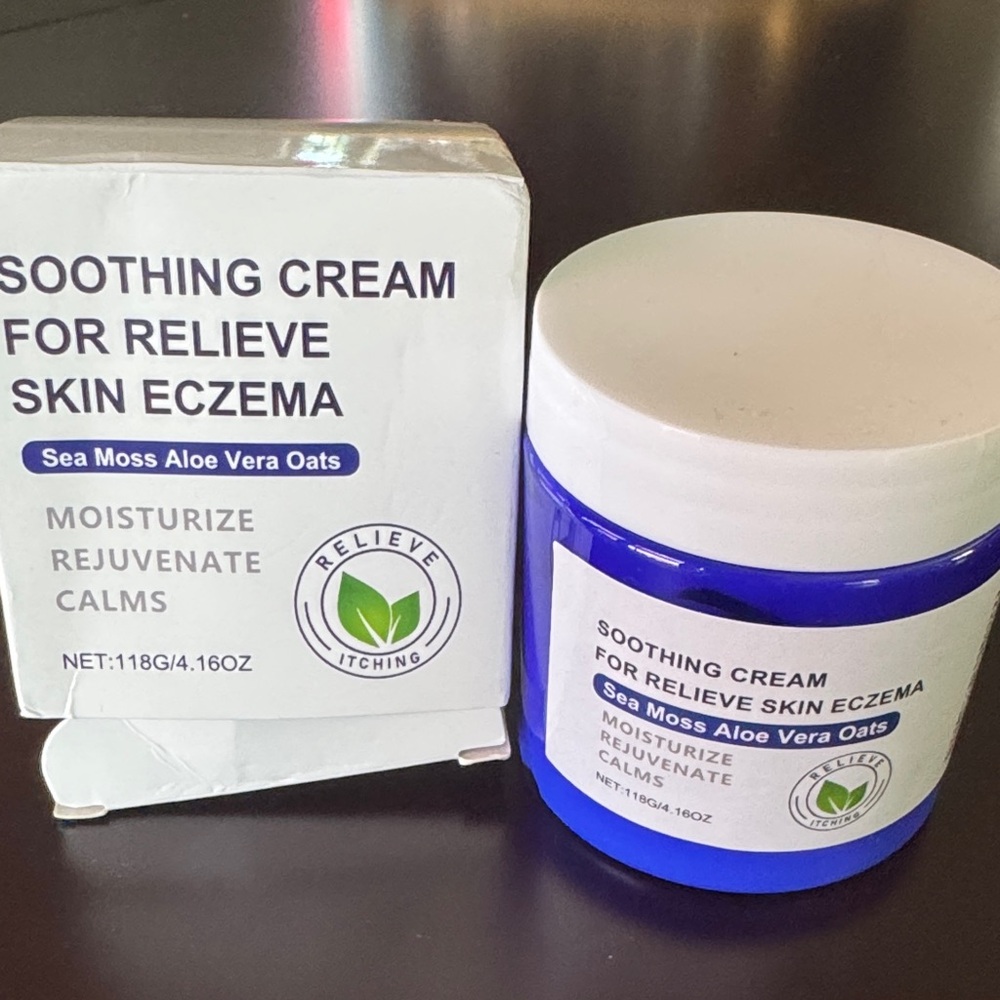 Soothing Skin Relief Moisturizer with Sea Moss, Aloe & Oats (Blue)